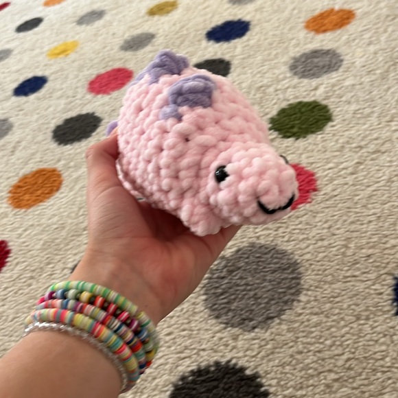 Handmade crochet dinosaur - Picture 3 of 4